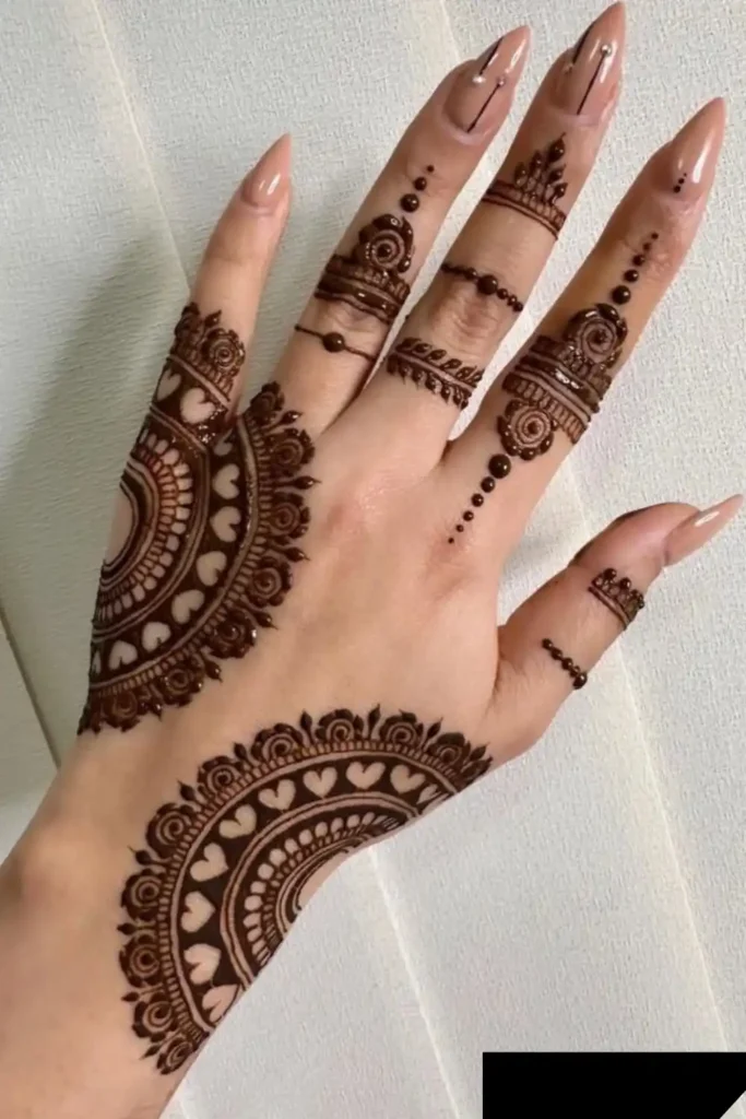 Arabic Design Finger Mehndi Designs