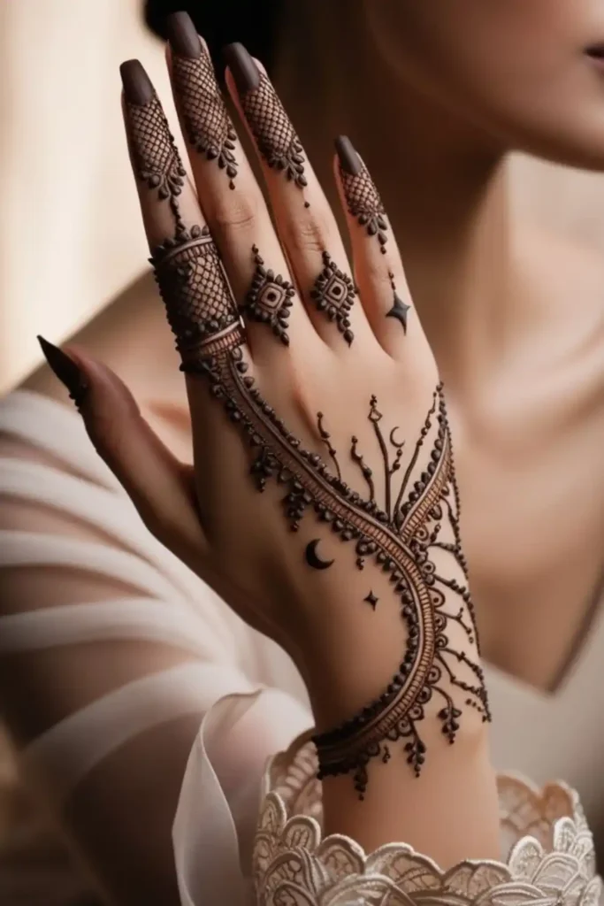 Arabic Design Finger Mehndi Designs