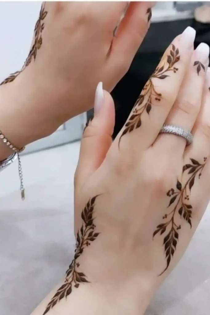 Intricate Patterns Finger Mehndi Designs