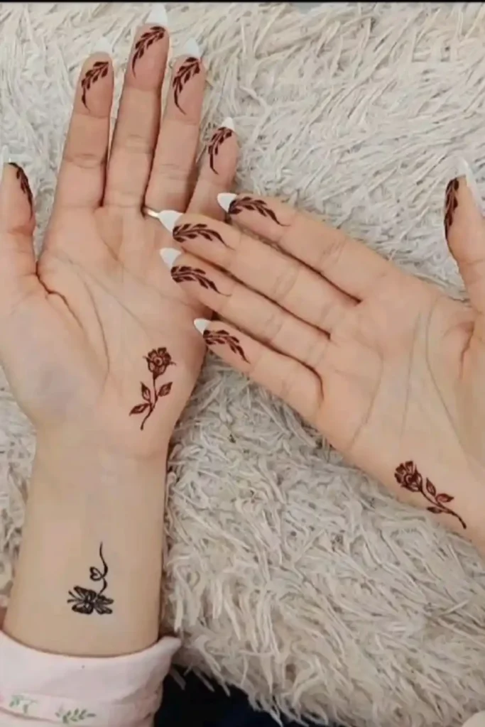 Intricate Patterns Finger Mehndi Designs