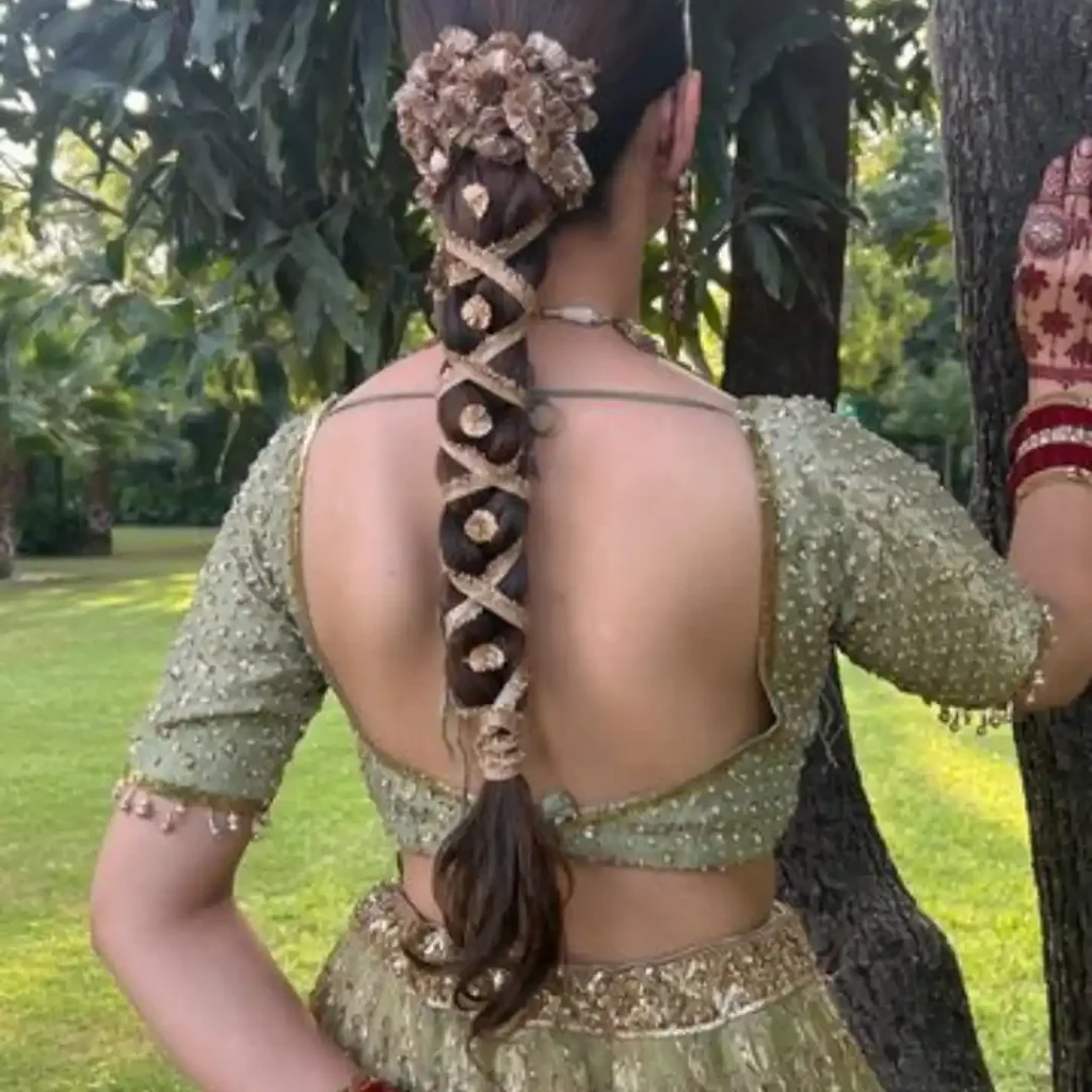 Rajasthani Bridal Braid Indian Hair Cutting Style For Female