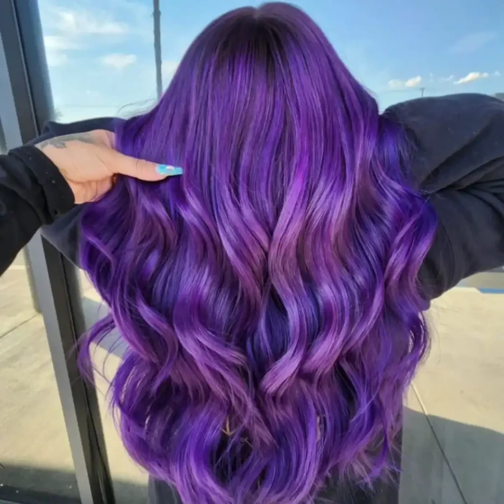 Bold Violet Hues Hair Color