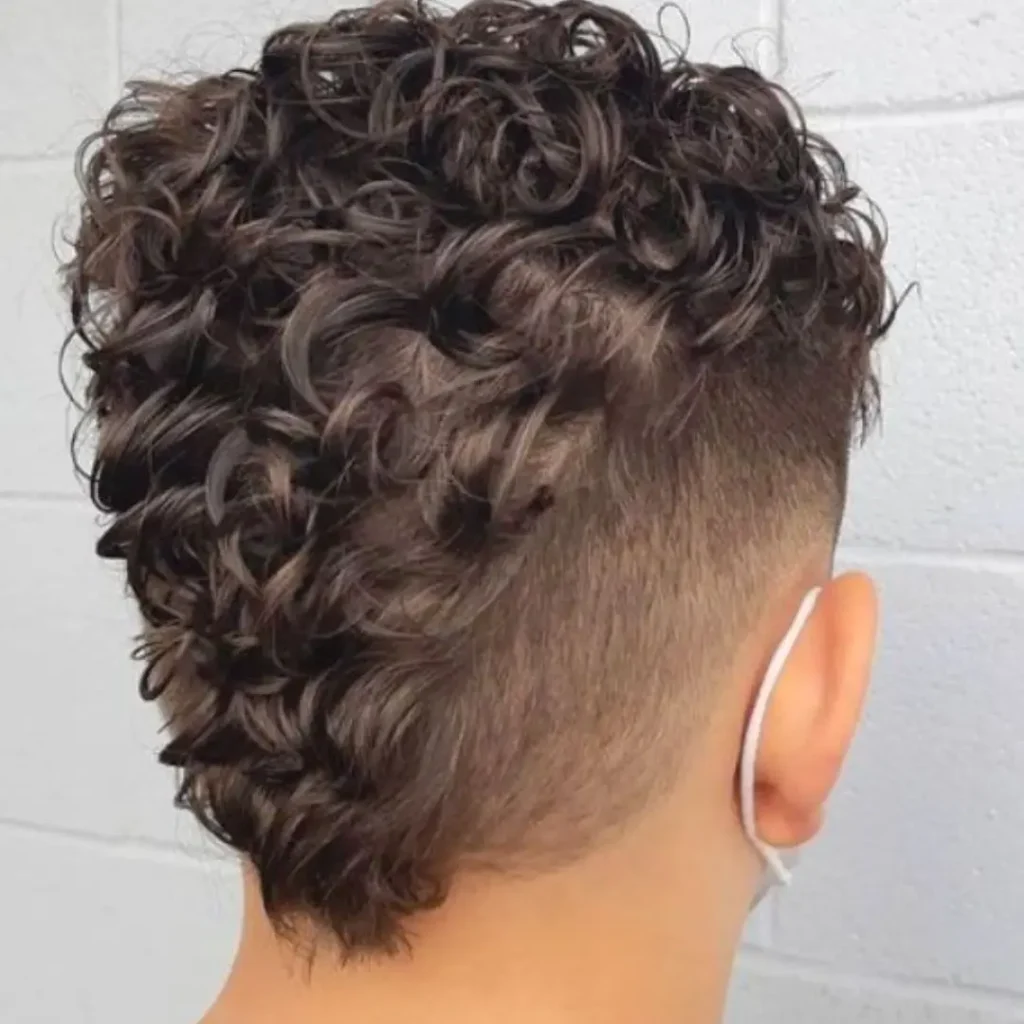 Curly Top Fade