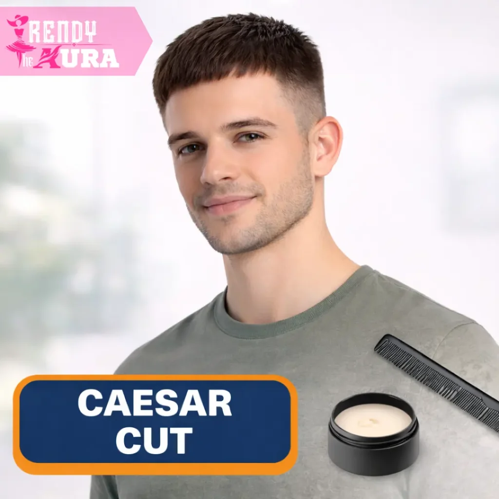 Caesar Cut Short Simple Mens Haircuts