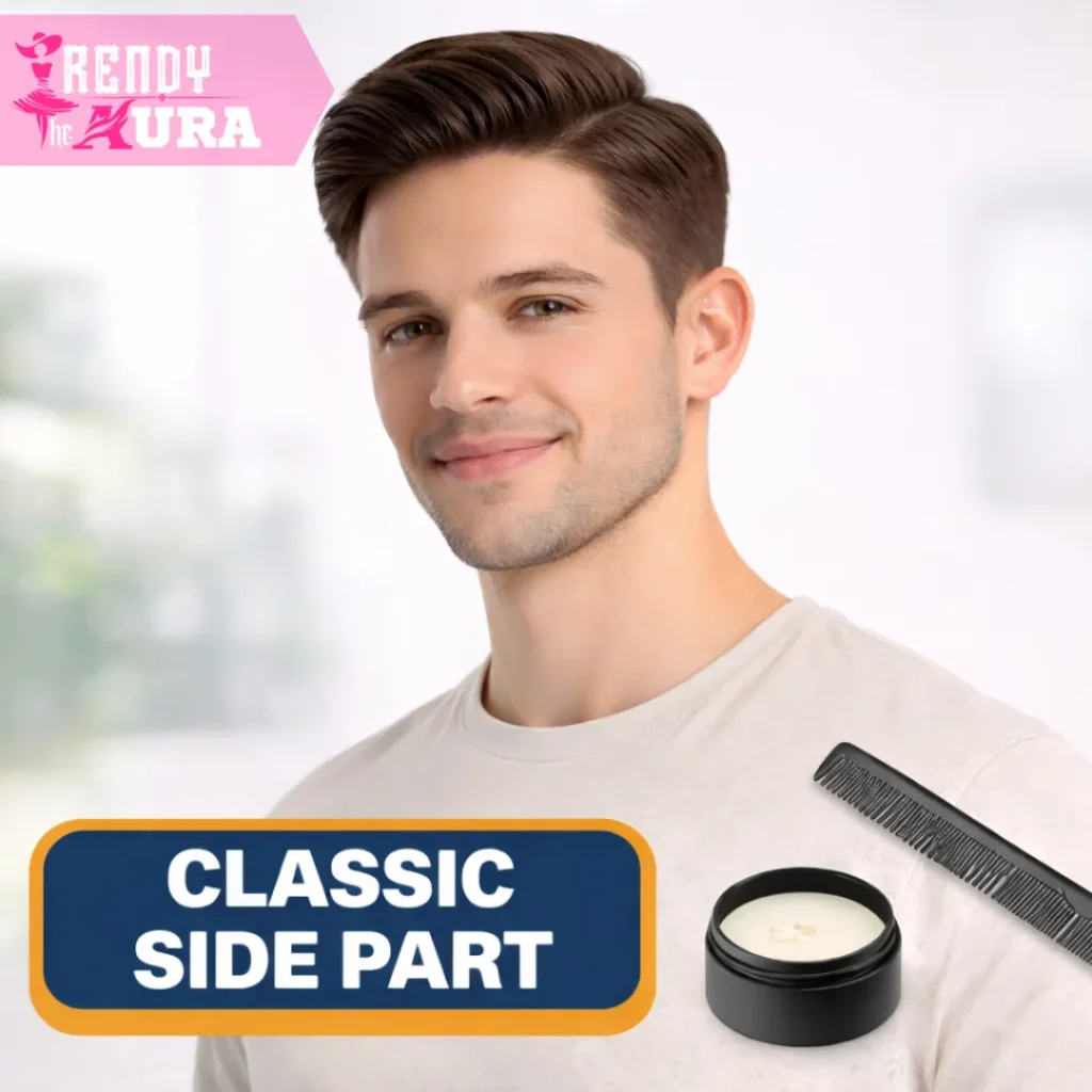 Classic Side Part Short Simple Mens Haircuts
