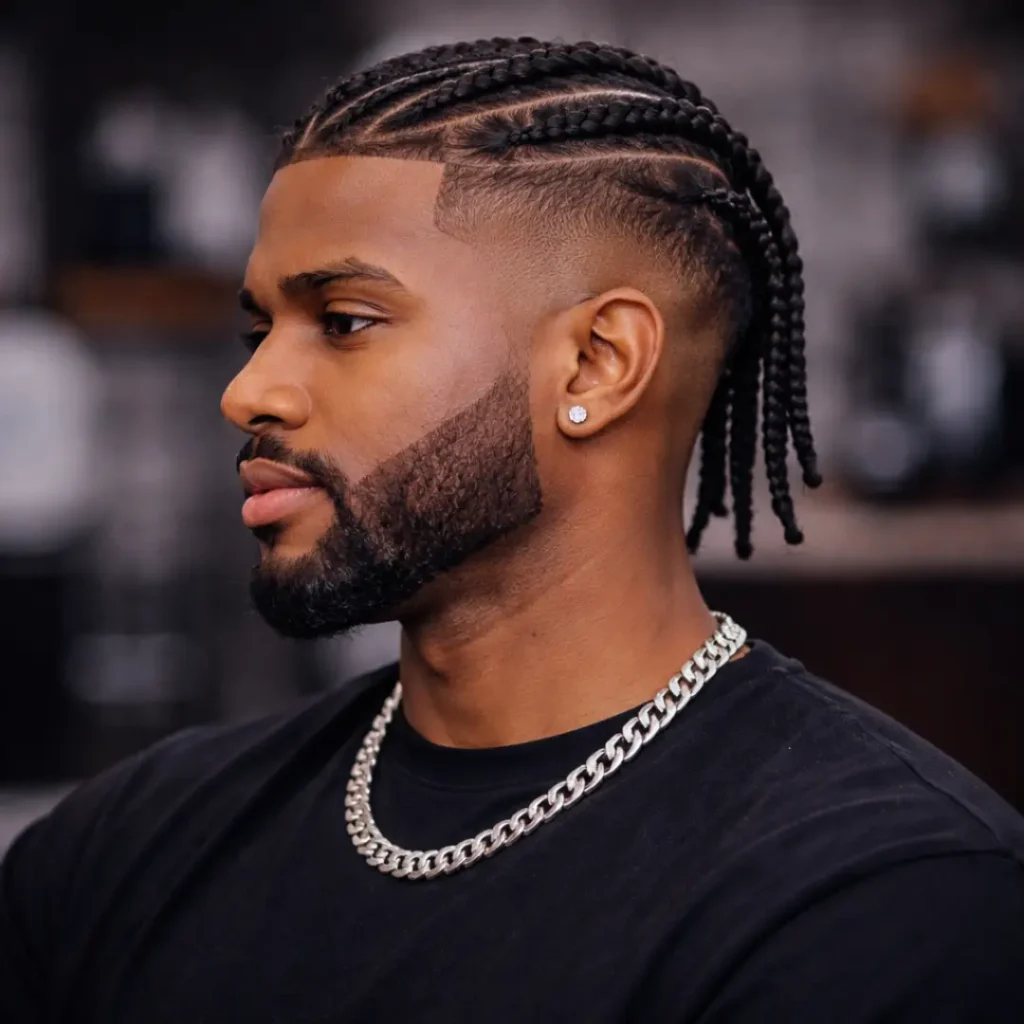 Low Taper Fade with Beard