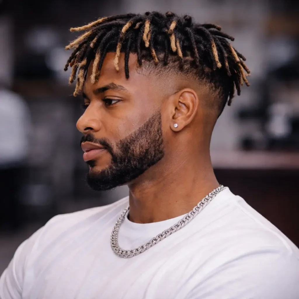Low Taper Fade with Line-Up