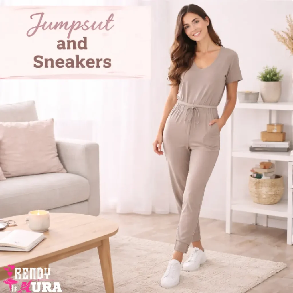Jumpsuit and Sneakers
