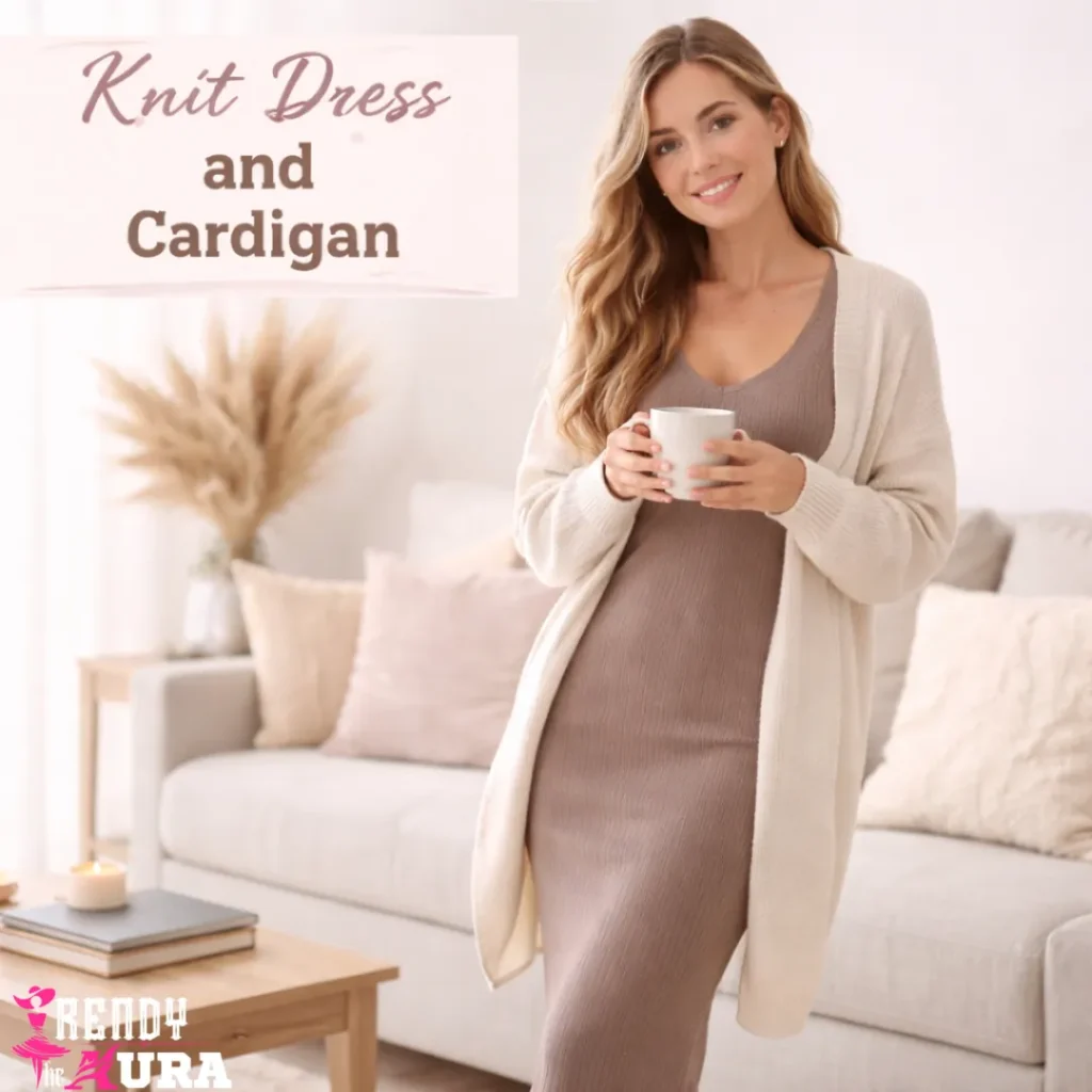 Knit Dress and Cardigan