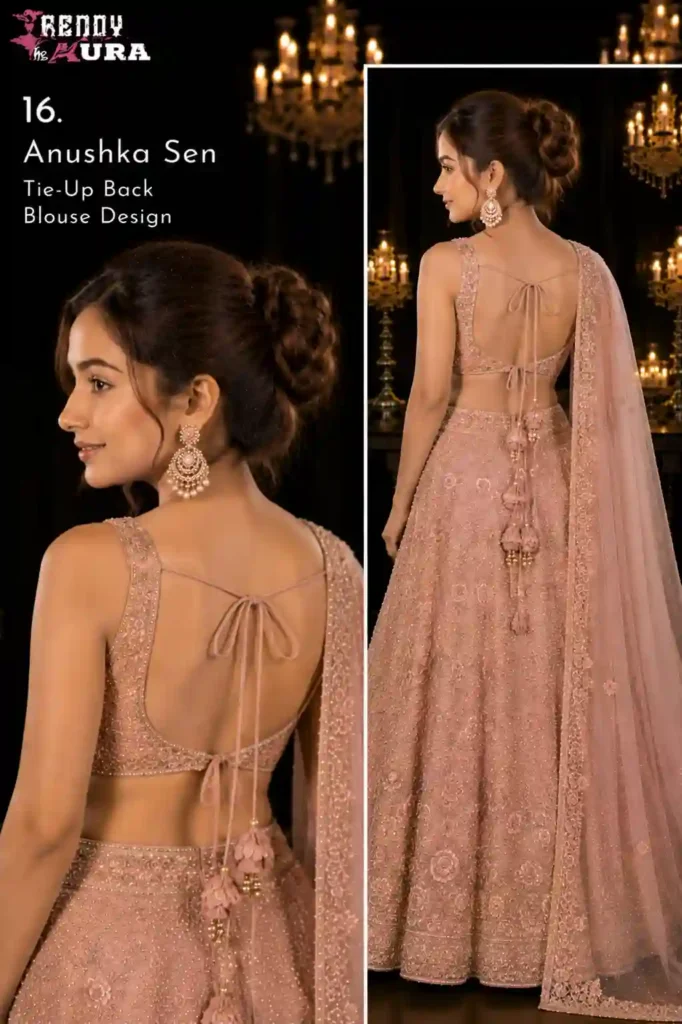 Anushka Sen's Tie-Up Back Blouse