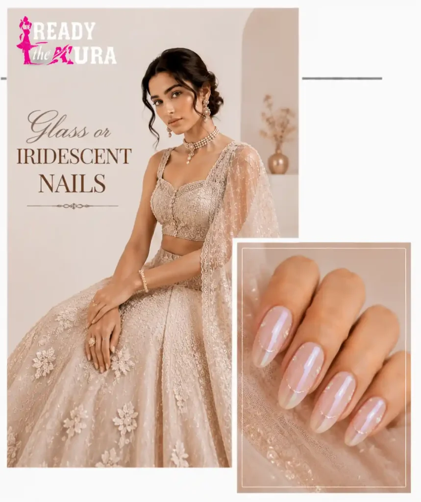 Glass or Iridescent Nails