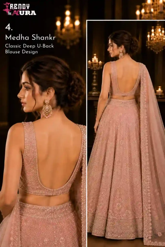 Medha Shankr's Classic Deep U-Back Blouse