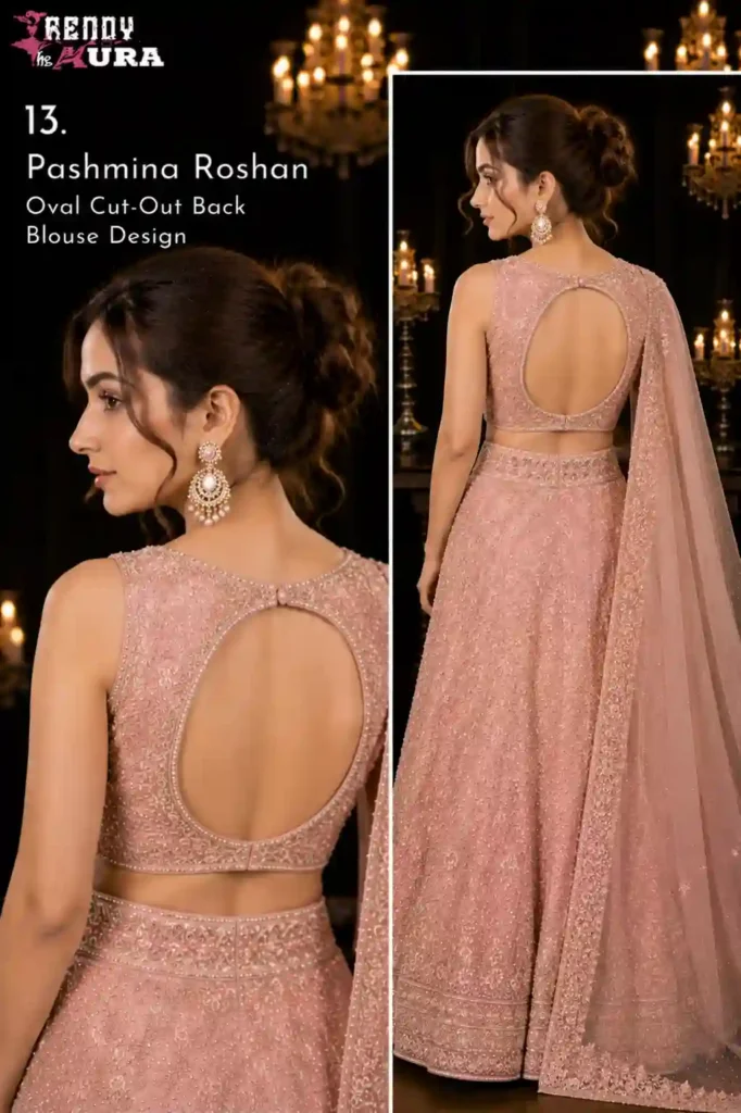 Pashmina Roshan's Oval Cut-Out Back Design