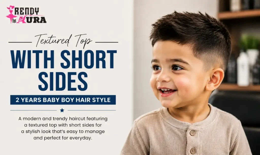 Textured Top with Short Sides - 2 years hair style baby boy