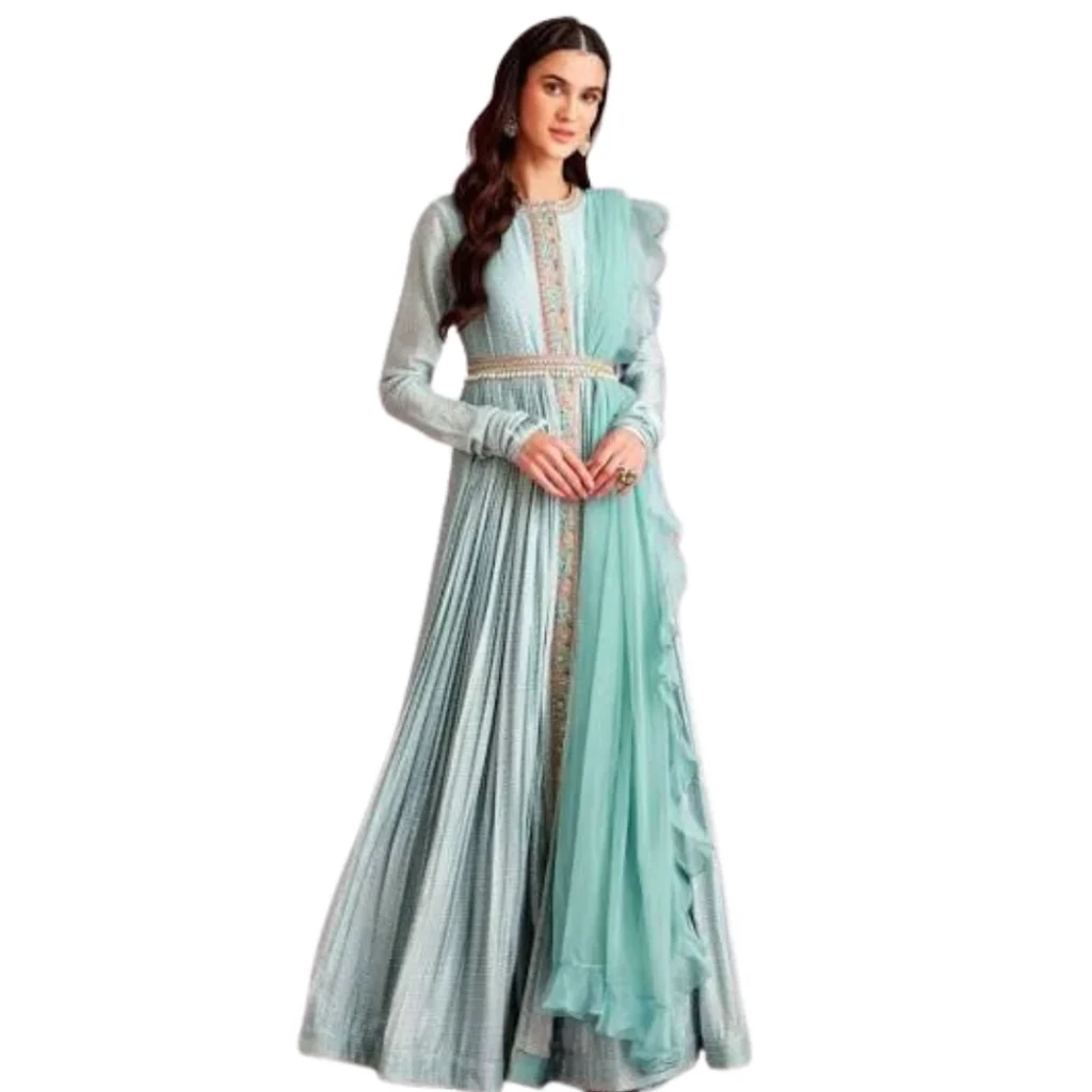 Belted Dupatta Style
