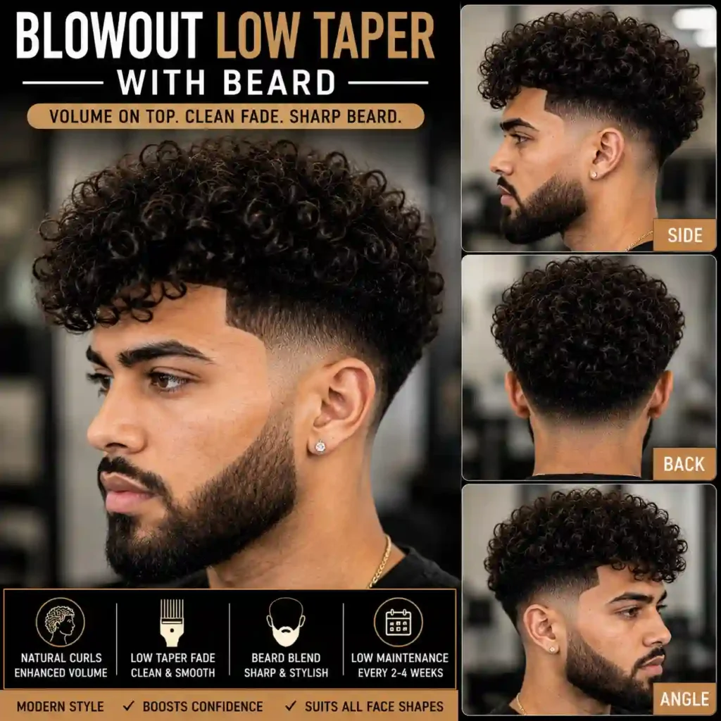 Blowout Low Taper with Beard