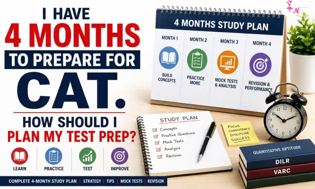 I Have 4 Months to Prepare for CAT. How Should I Plan My Test Prep