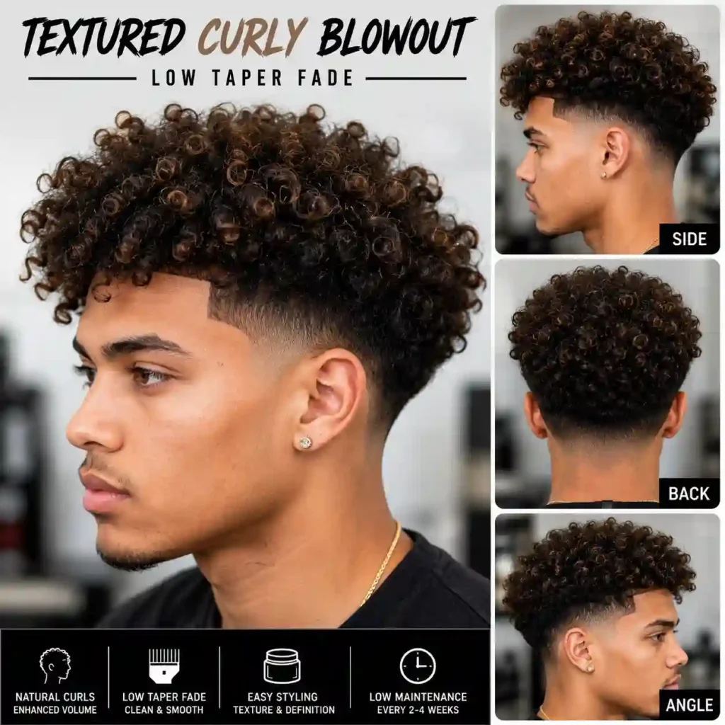 Textured Curly Blowout